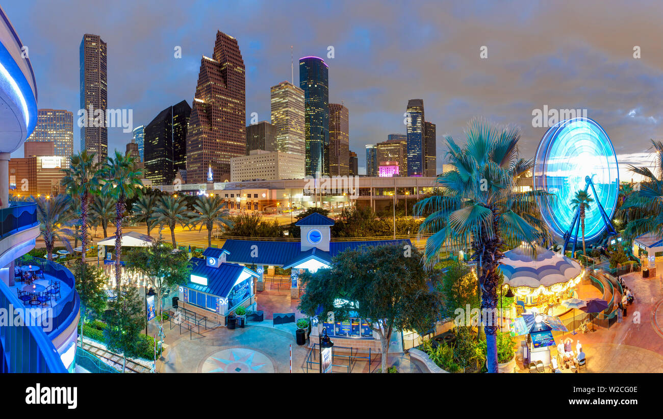City skyline, Houston, Texas, USA Stock Photo