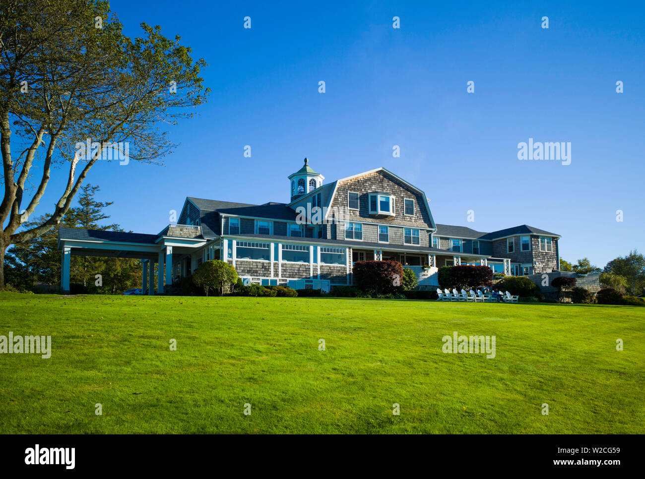 USA, Maine, Prouts Neck, The Black Point Inn Stock Photo