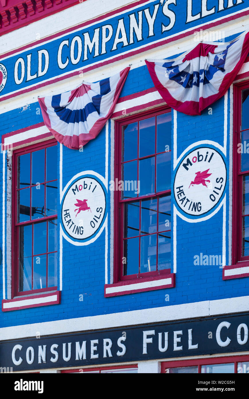 USA, Maine, Belfast, town tourist office, formerly patriotically