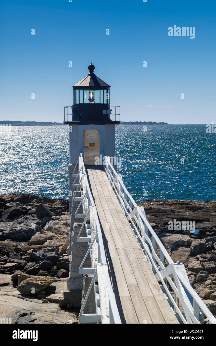 USA, Maine, Port Clyde, Marshall Point Lighthouse Stock Photo Alamy