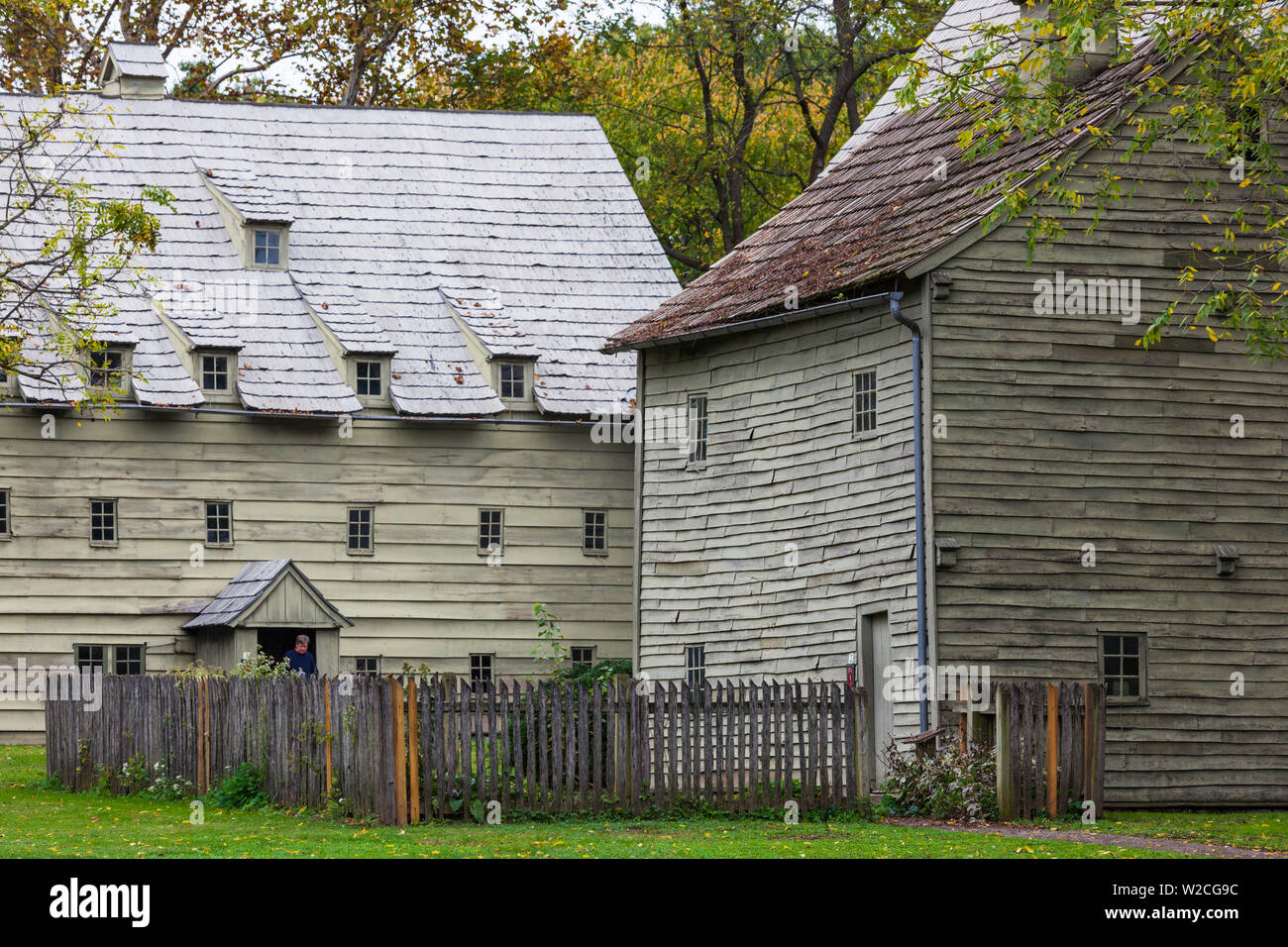 USA, Pennsylvania, Ephrata, Ephrata Cloister, buildings of the 1732