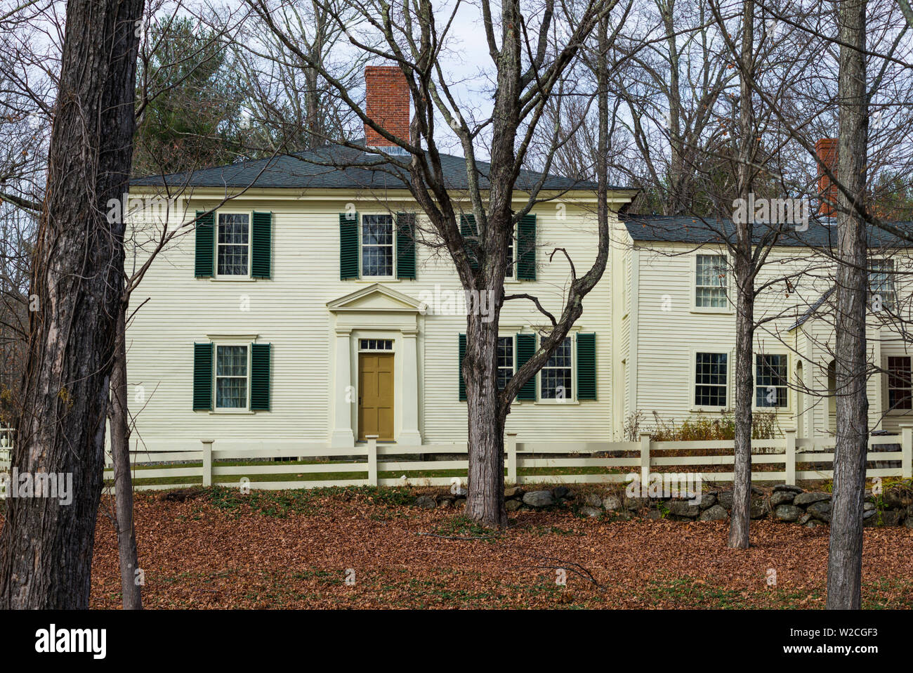 USA, New Hampshire, Hillsborough, Pierce Homestead, former home of 14th US President, Franklin Pierce Stock Photo