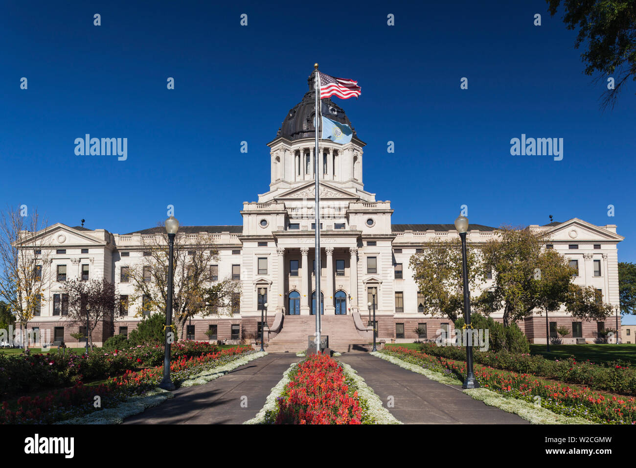 USA, South Dakota, Pierre, South Dakota State Capitol Stock Photo
