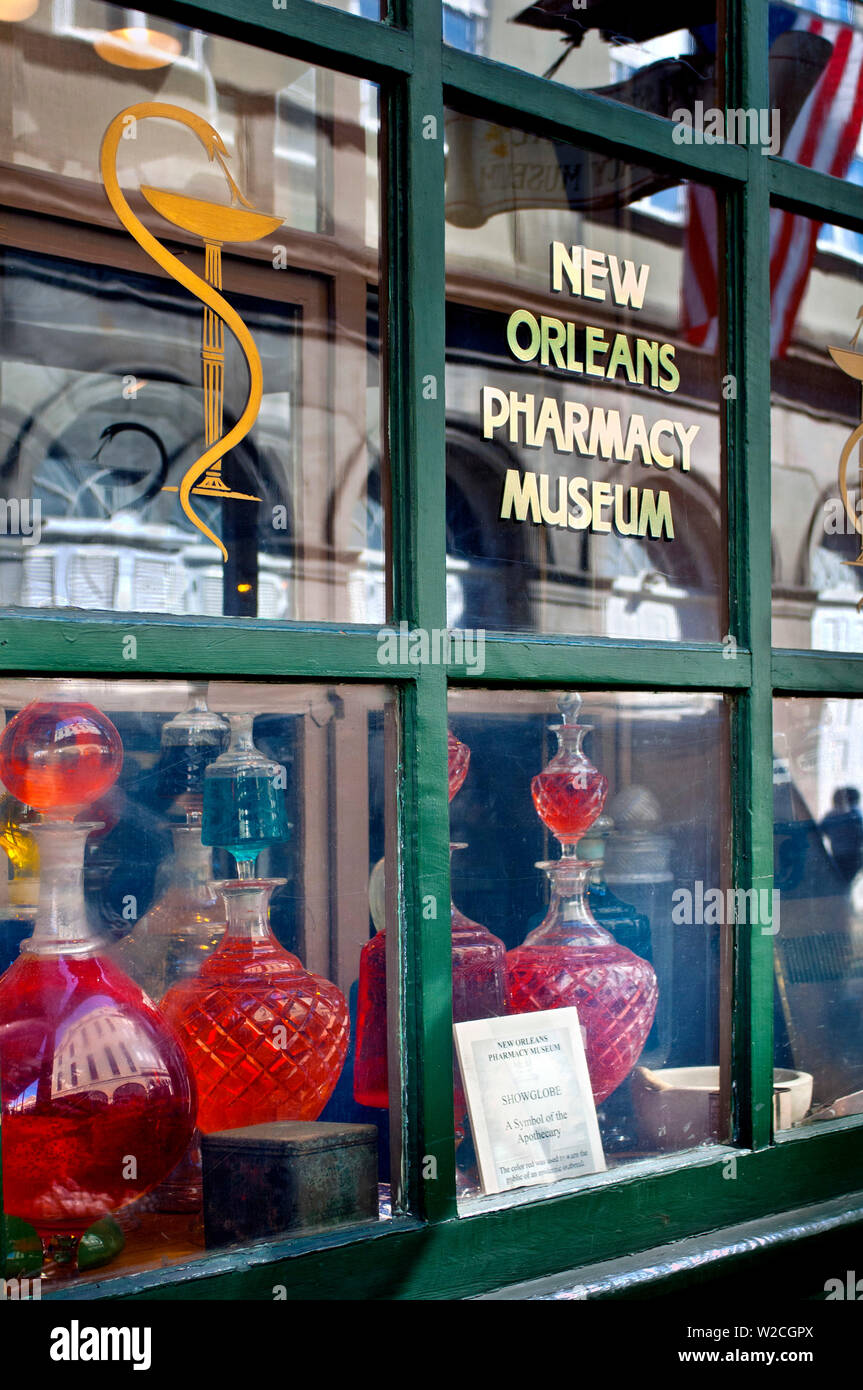Louisiana, New Orleans, French Quarter, Pharmacy Museum Stock Photo