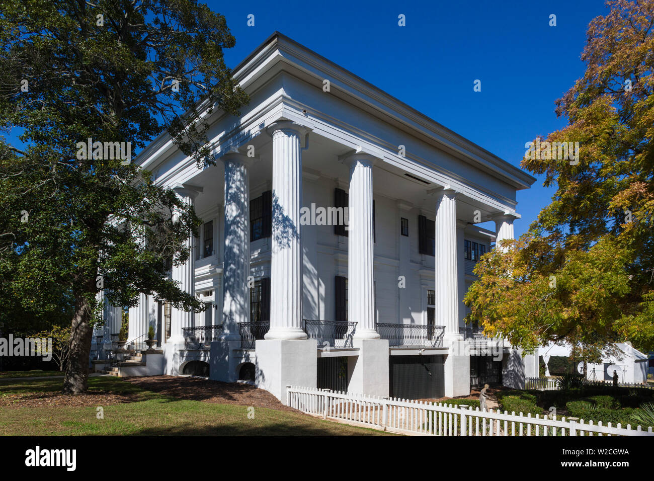 USA, Georgia, Athens, The Taylor-Grady House, Greek Revival-style ante-bellum mansion, built 1845 Stock Photo