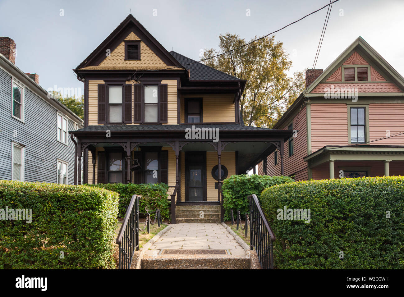 USA, Georgia, Atlanta, Martin Luther King National Historic Site, birthplace of Rev. Martin Luther King, King family home Stock Photo