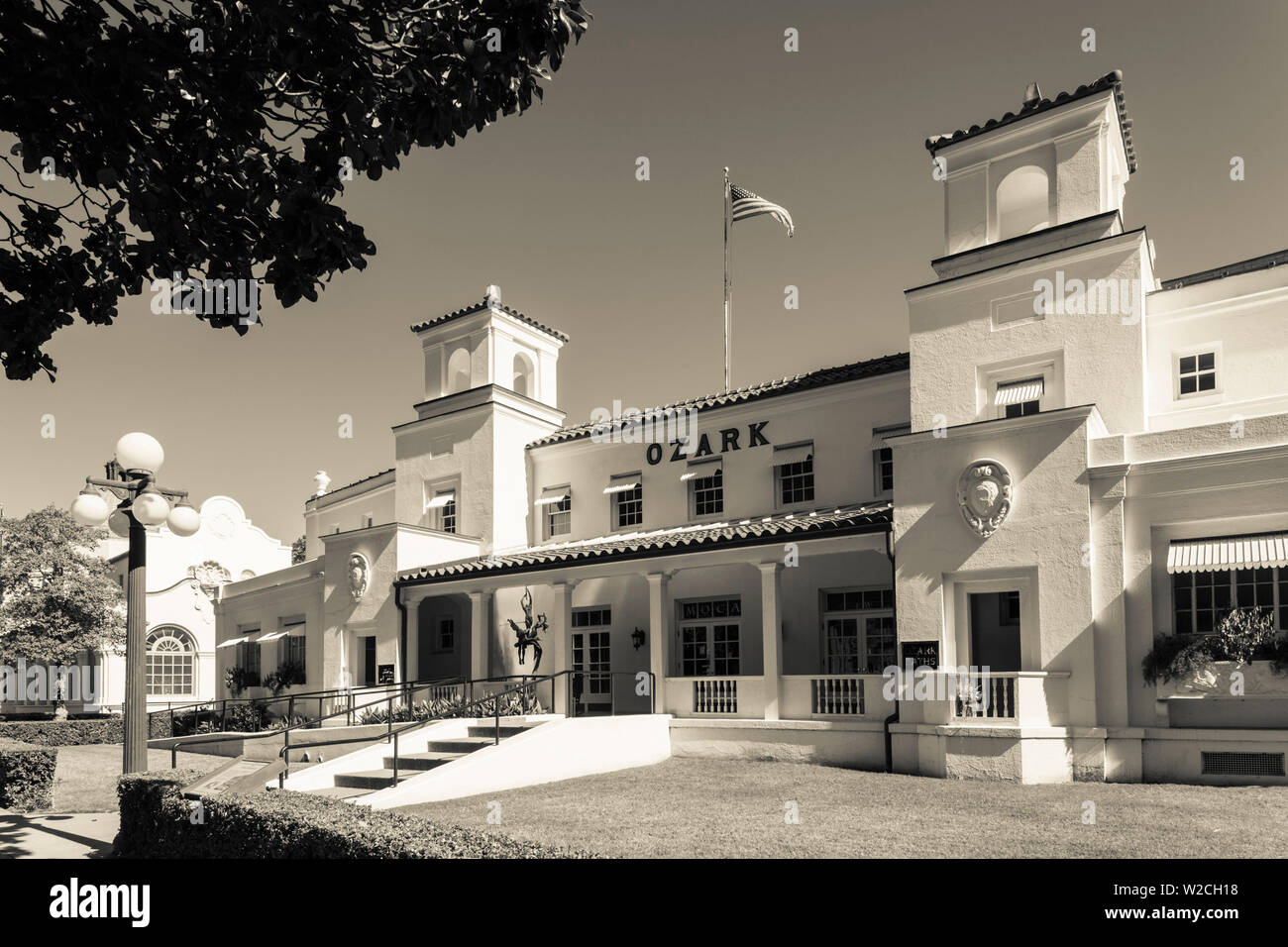 USA, Arkansas, Hot Springs, Bathhouse Row, Ozark Bathhouse Stock Photo