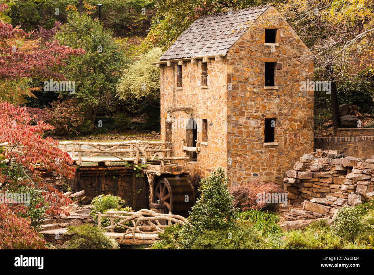 USA, Arkansas, North Little Rock, The Old Mill, featured in the film, Gone with the Wind Stock Photo