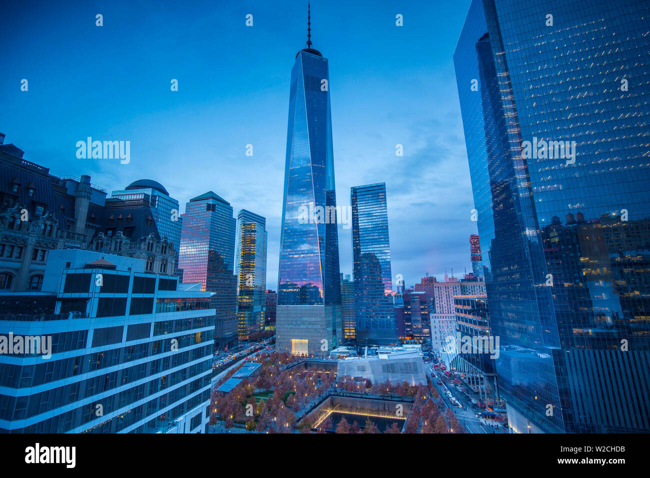 One World Trade Center, Lower Manhattan, New York City, New York, USA Stock Photo