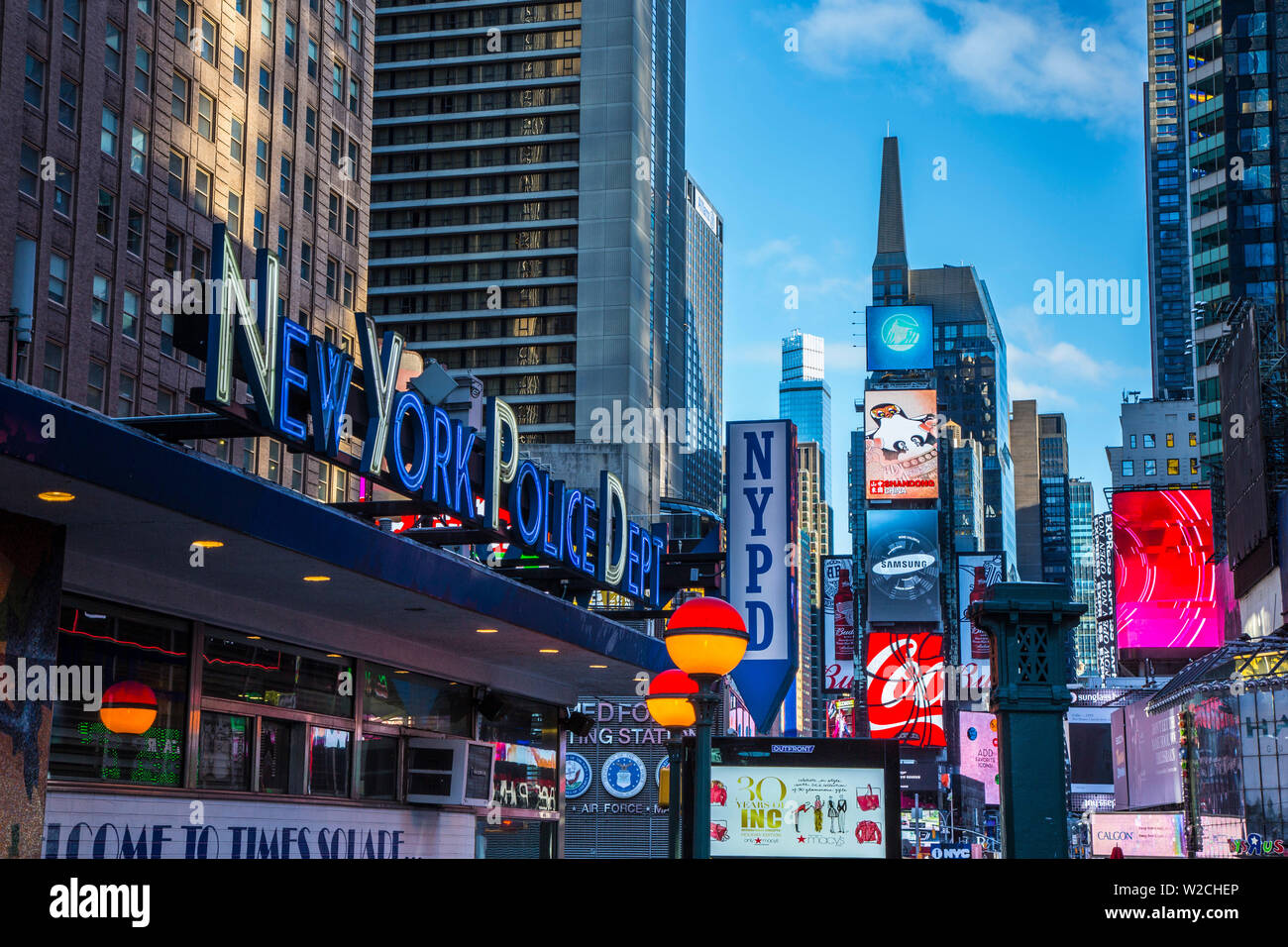 Times Square, Manhattan, New York City, New York, USA Stock Photo