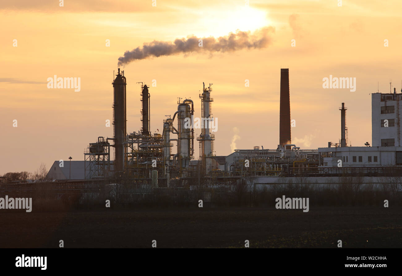 Factory, Industrial plant Stock Photo