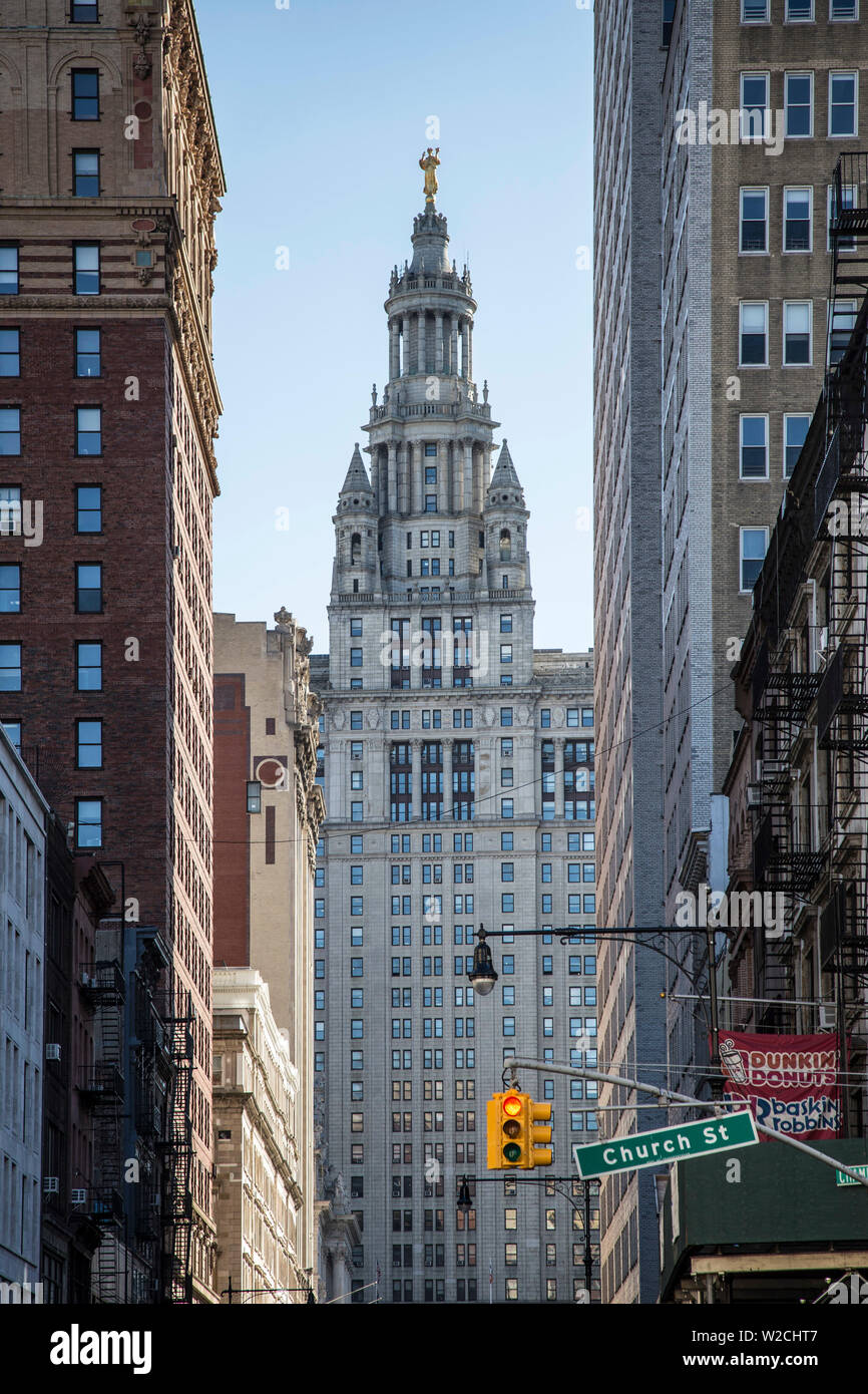 New York City Hall, Lower Manhattan/Downtown, Manhattan, New York City, New York, USA Stock Photo
