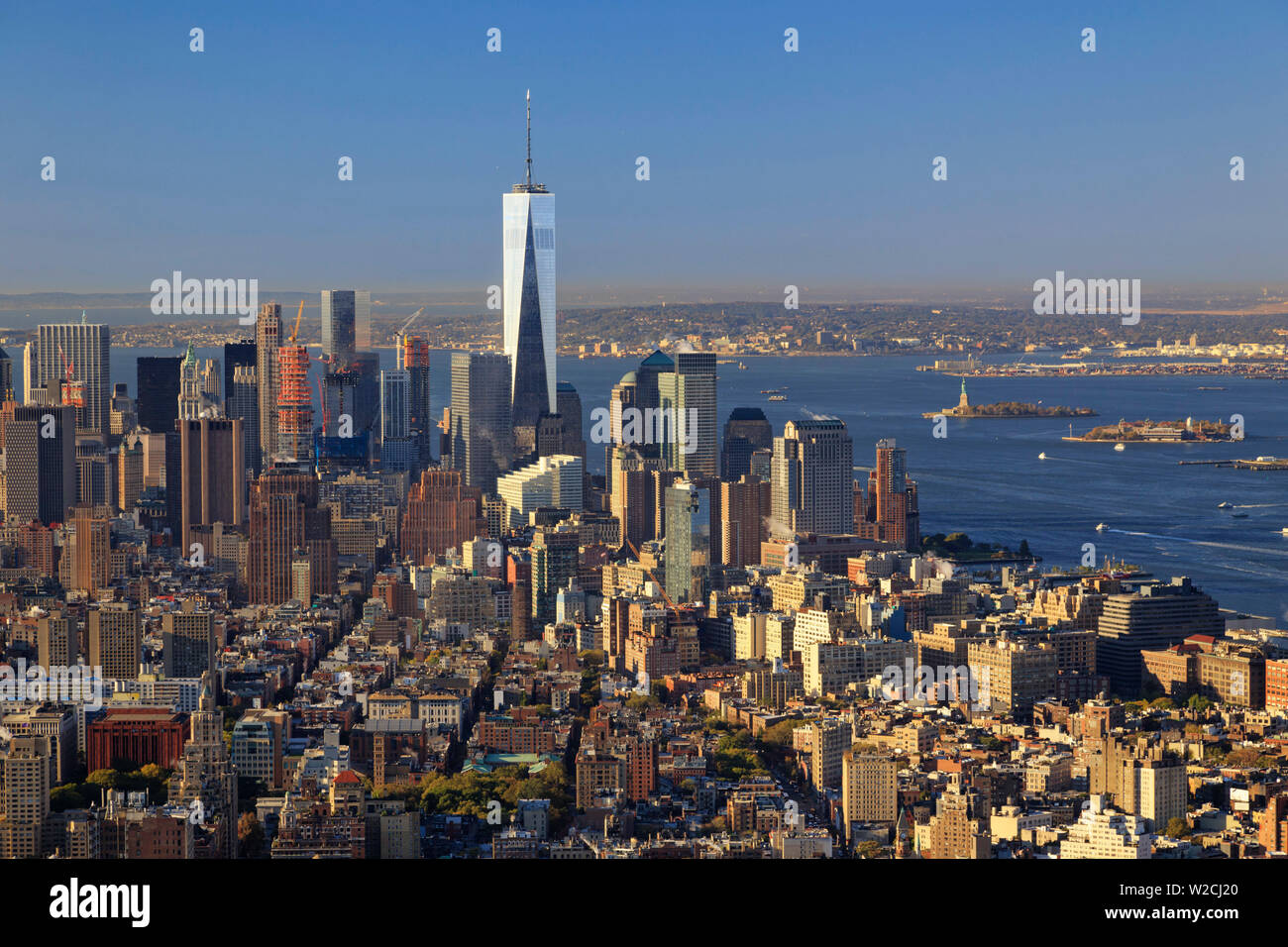 USA, New York, New York City, Manhattan, Empire State Building Observatory Stock Photo