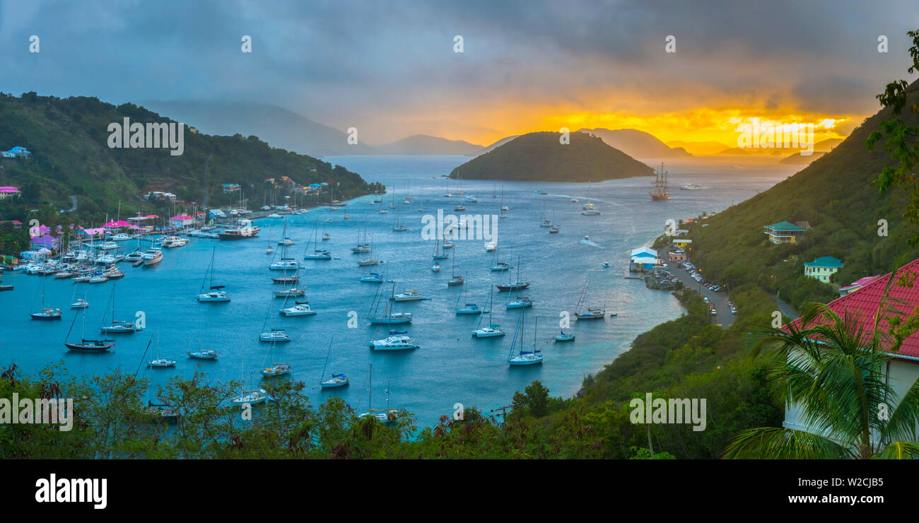 Caribbean, British Virgin Islands, Tortola, Sopers Hole Stock Photo