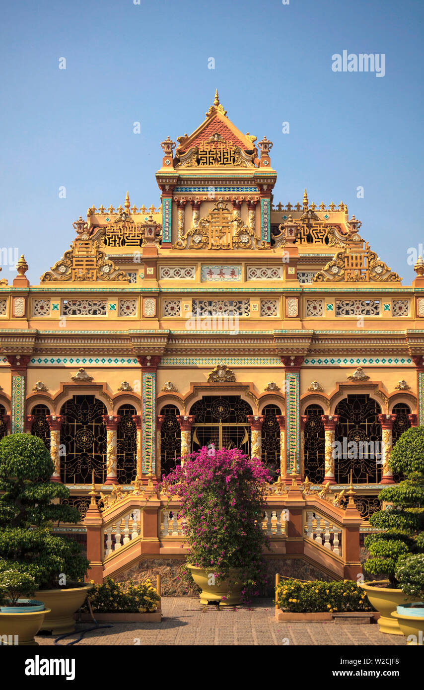 Vietnam, Mekong Delta, My Tho, Vinh Trang Pagoda Stock Photo