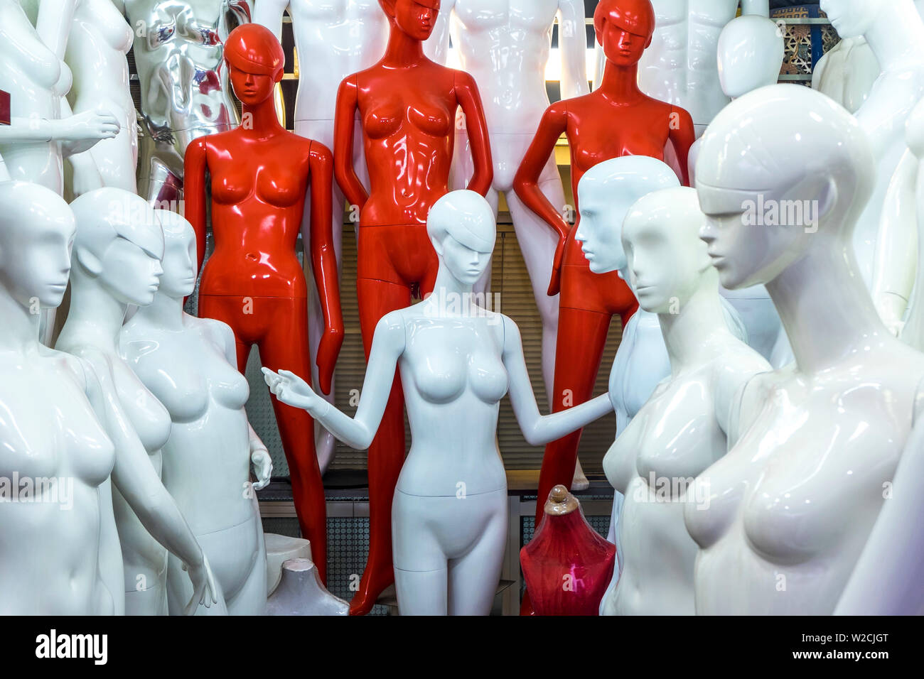 Mannequin shop, Hanoi, Vietnam Stock Photo