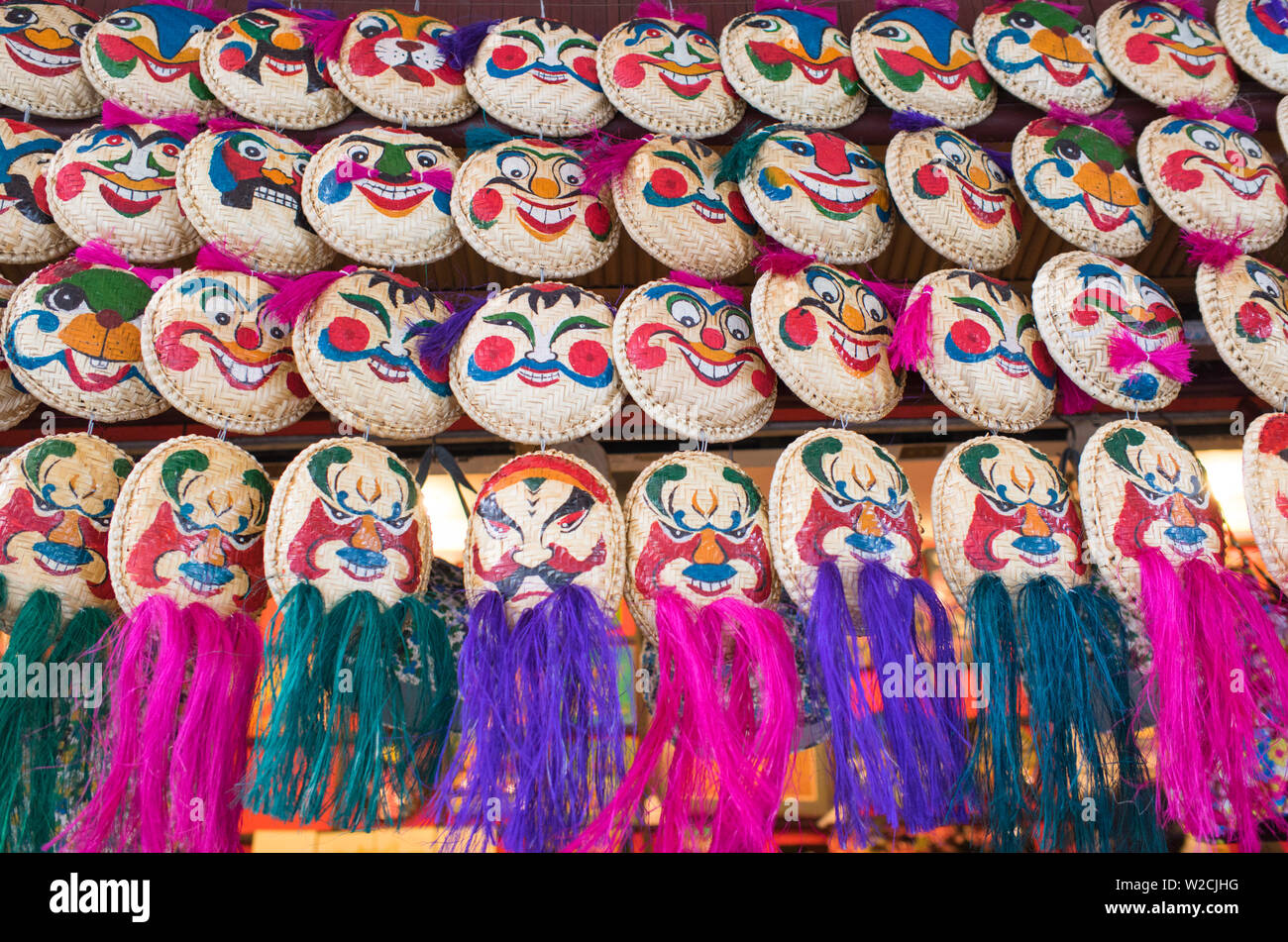 Vietnam, Hanoi, souvenir masks Stock Photo Alamy