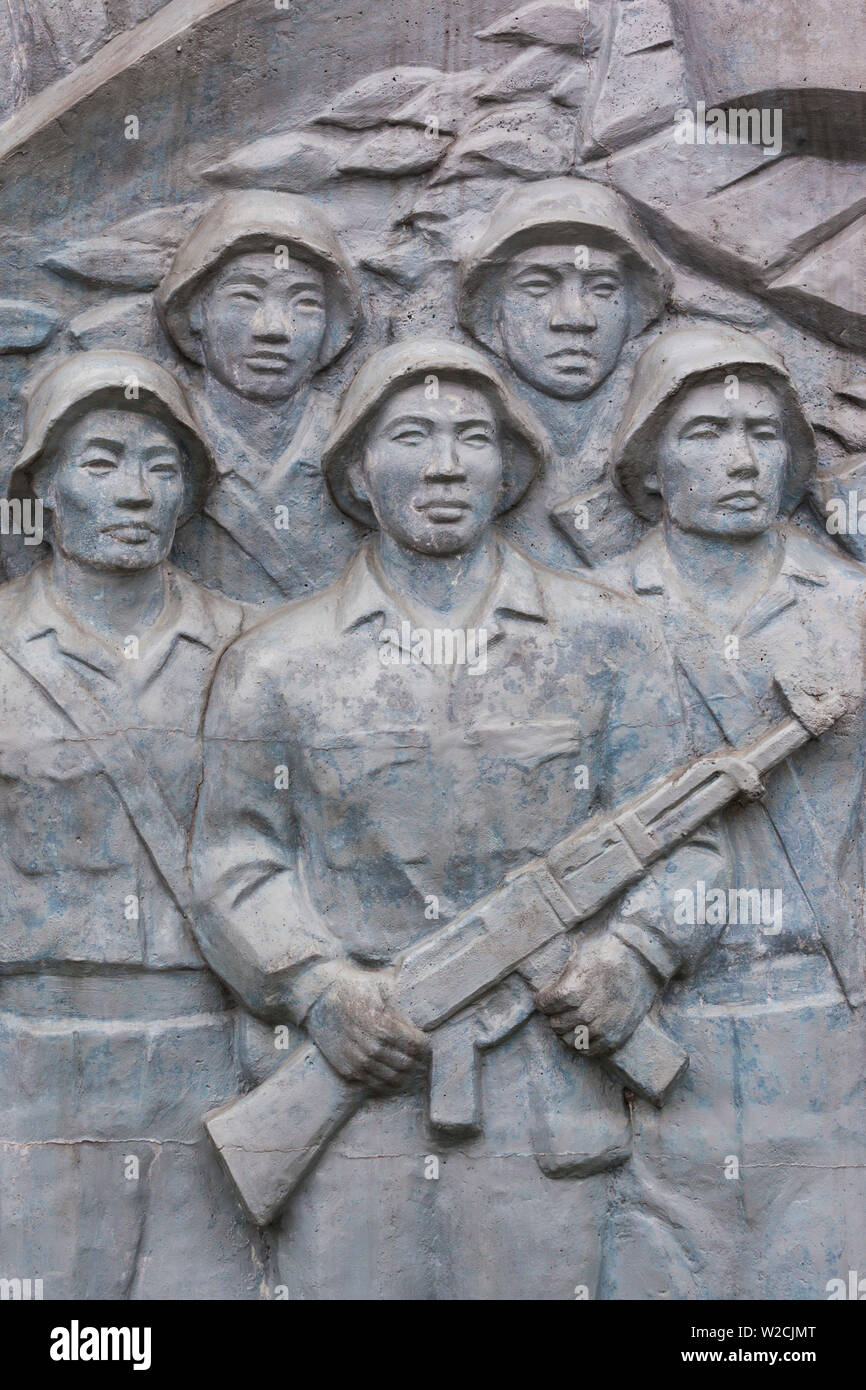 Vietnam, DMZ Area, Quang Tri Province, Cam Lo, North Vietnamese Military cemetery Stock Photo