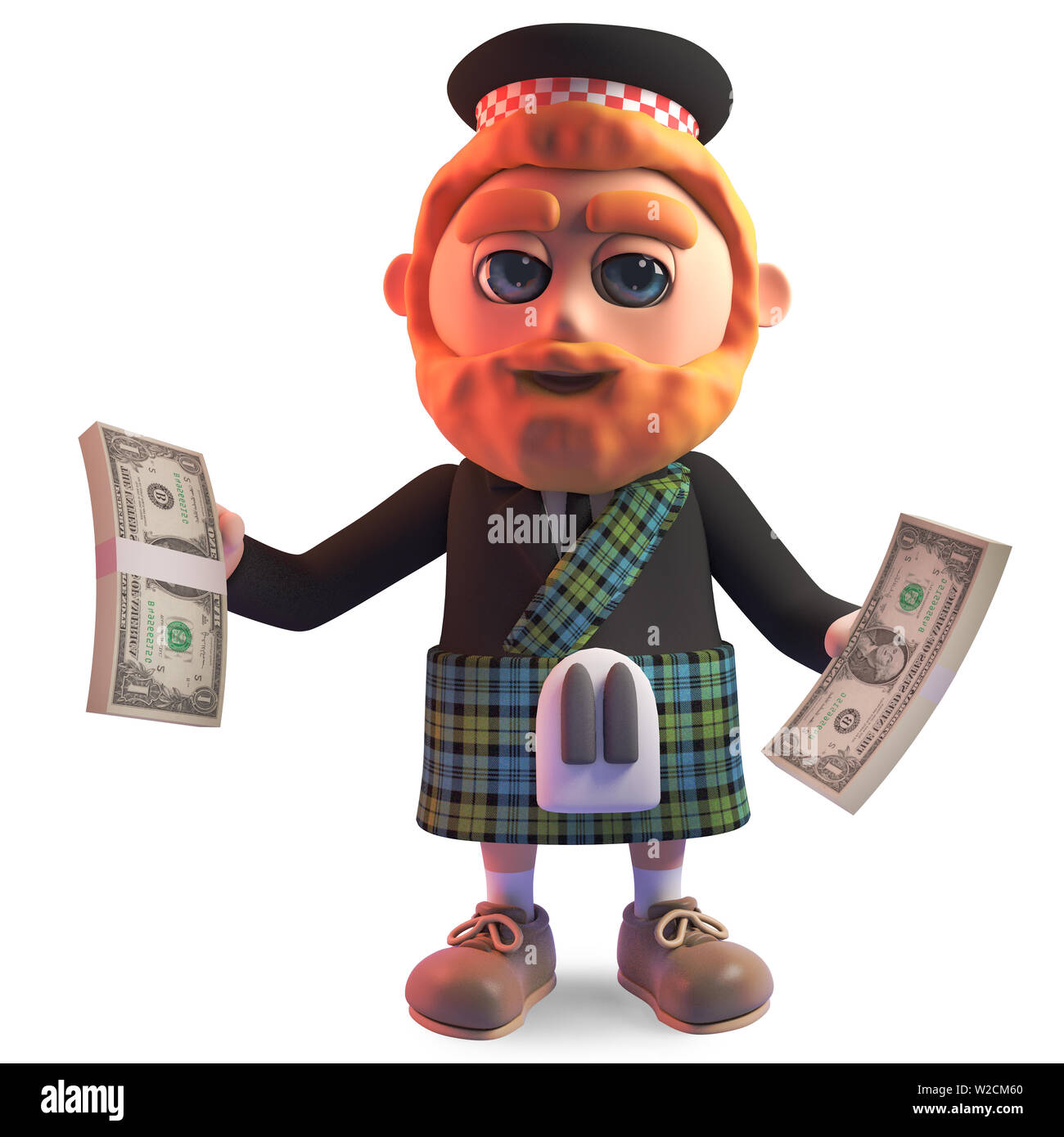 Scottish man kilt beard hi-res stock photography and images - Alamy