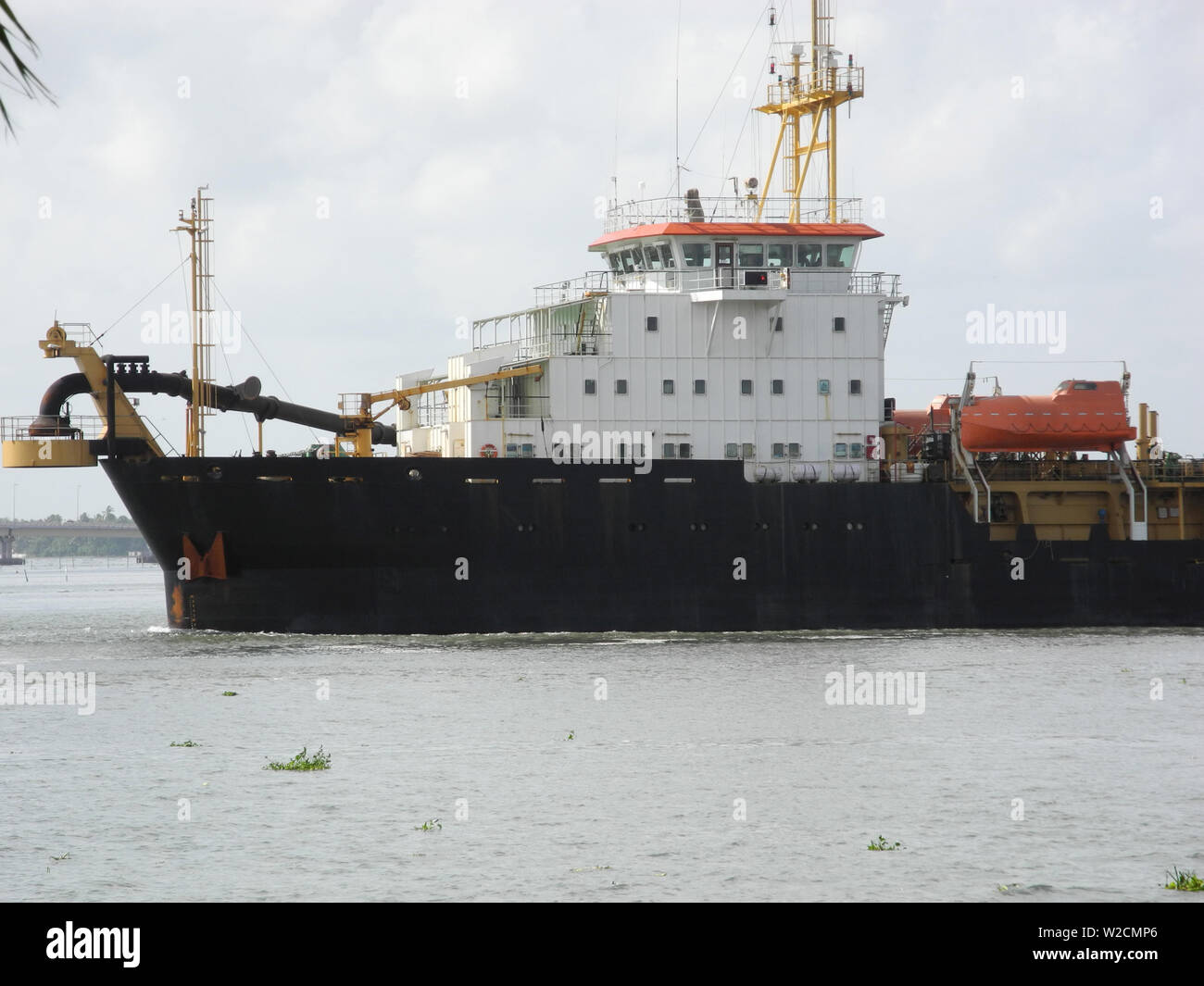 Cargo ship in Kerala Kochi Stock Photo Alamy