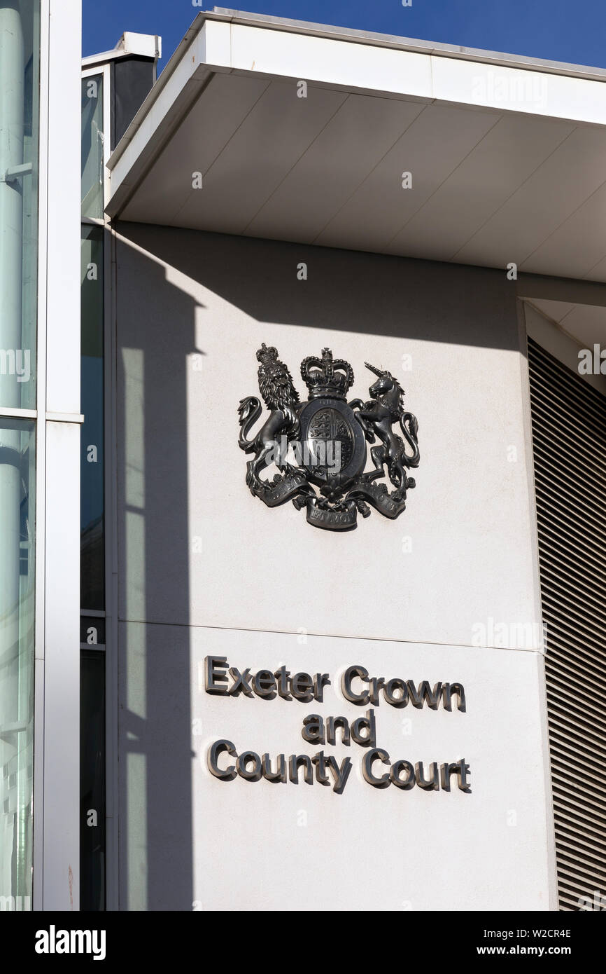 Exeter Crown and County Court, Courthouse, Gavel, Legal System, Courtroom, Judge - Law, Justice - Concept, Lawyer, Legal Trial, Office, Judgement, Stock Photo