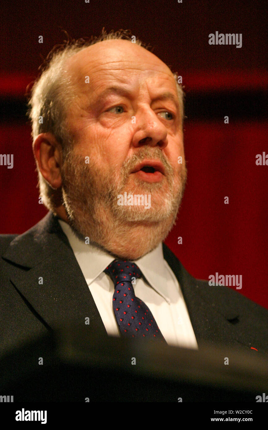 André Rossinot, Mayor of Nancy, talks in Grenoble, Isère, France Stock
