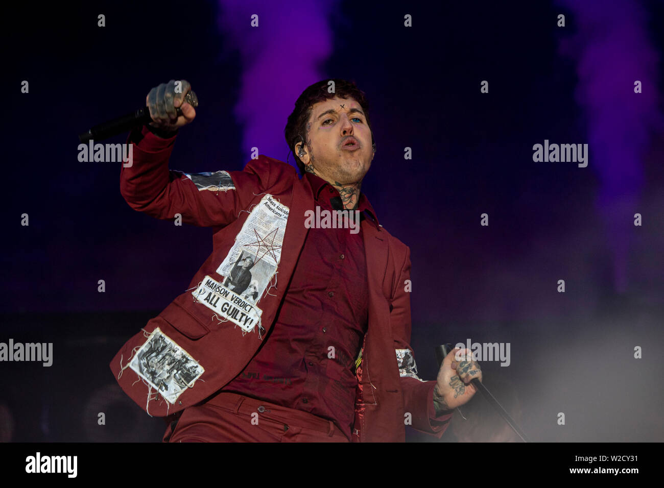 Somerset, Wisconsin, USA. 15th May, 2016. Singer OLIVER SYKES of Bring Me  the Horizon performs live at Somerset Amphitheater during the Northern  Invasion Music Festival in Somerset, Wisconsin © Daniel DeSlover/ZUMA  Wire/Alamy