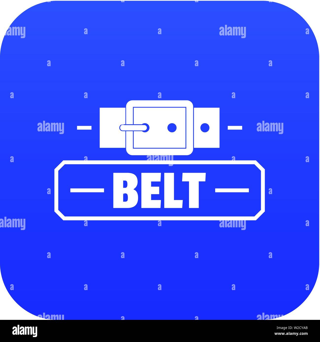 Belt fashion icon blue vector Stock Vector Image & Art - Alamy