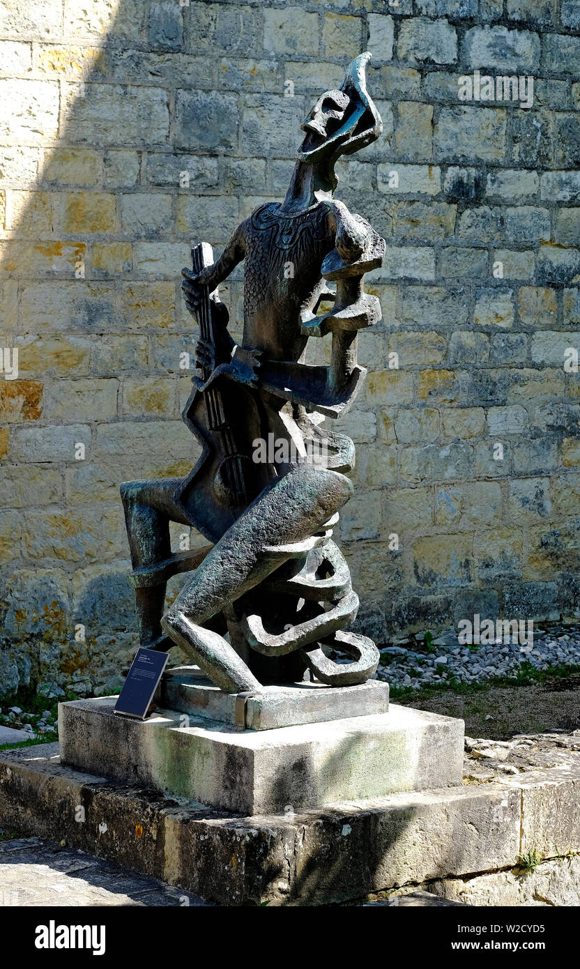 sculpture by ossip zadkine, les arques, lot valley, france Stock Photo