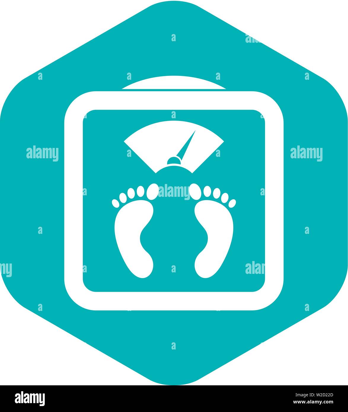 Floor scales icon, simple style Stock Vector Image & Art - Alamy