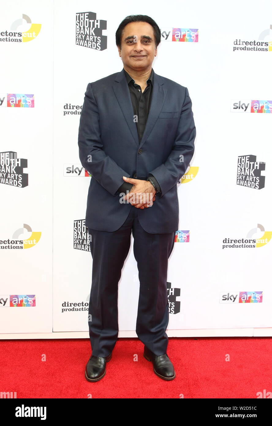 Sanjeev Bhaskar attends a South Bank Sky Arts Awards at the Savoy, strand in London. Stock Photo
