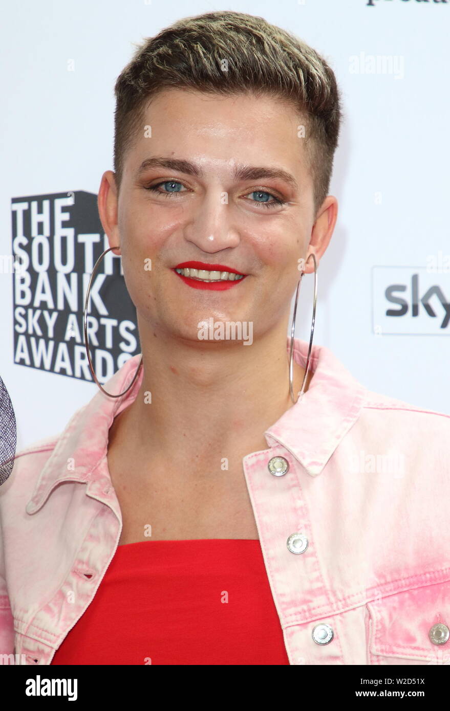 Jamie Campbell attends a South Bank Sky Arts Awards at the Savoy, strand in London. Stock Photo