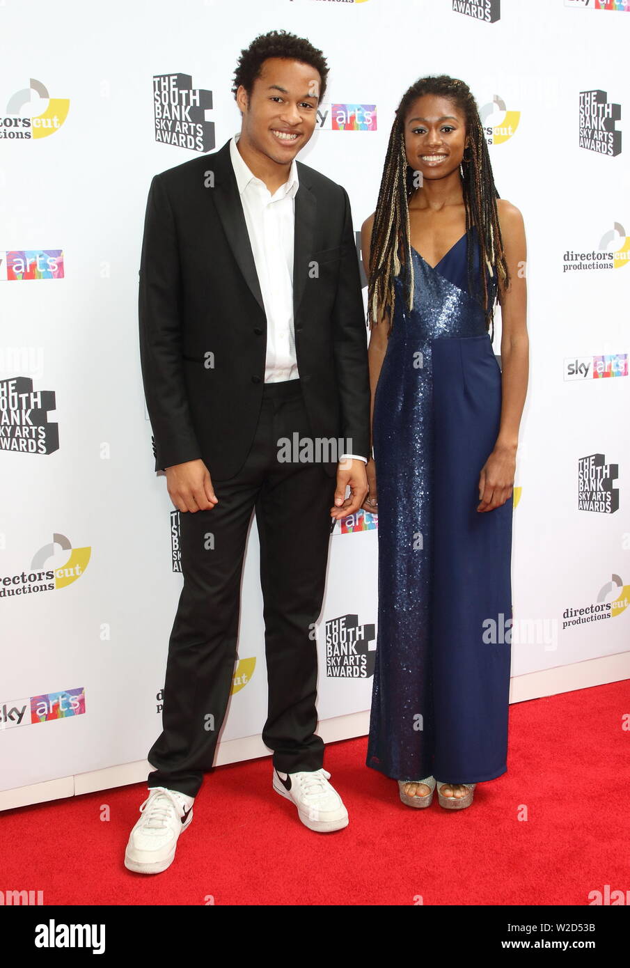 Sheku KannehMason and Isata KannehMason attend a South Bank Sky Arts