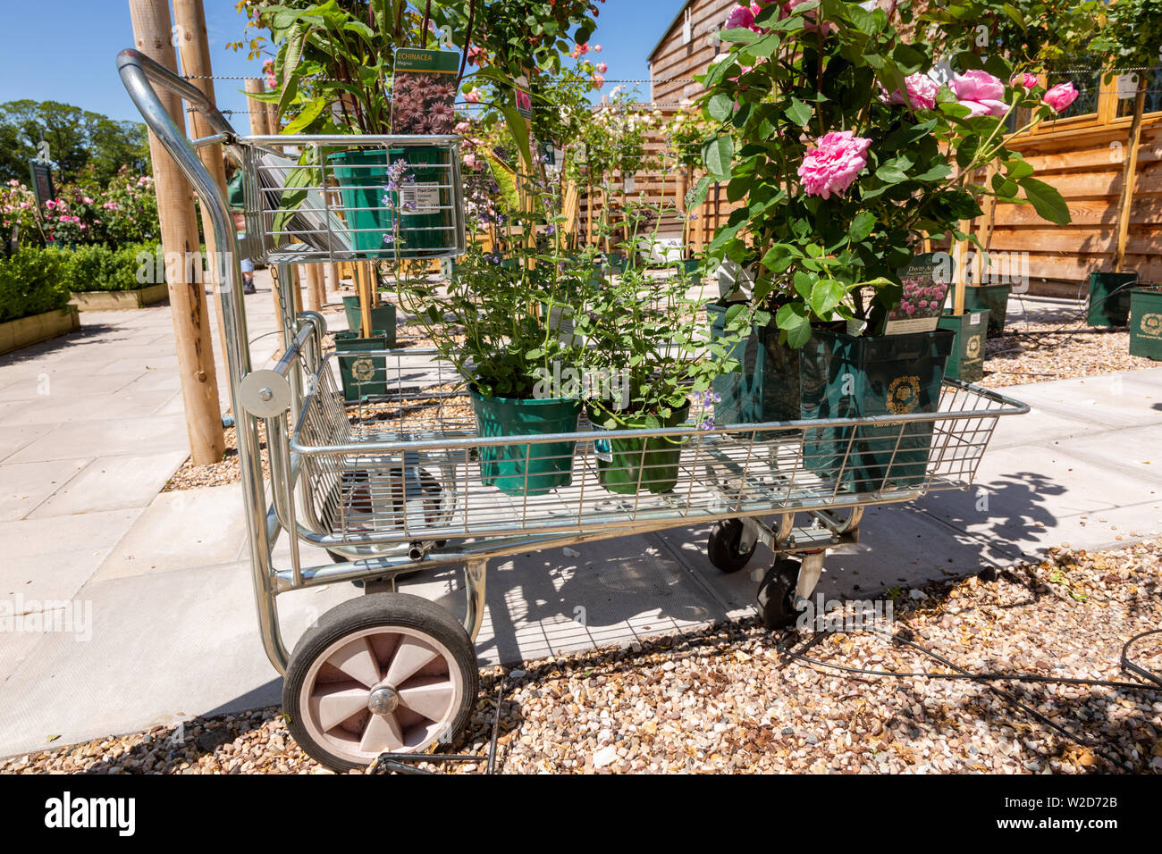 Garden centre trolley hi-res stock photography and images - Alamy