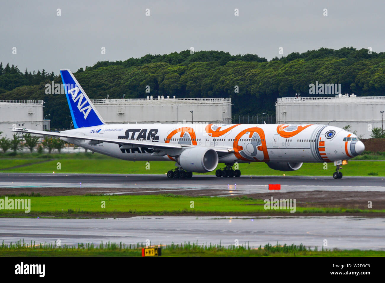 Tokyo, Japan - Jul 4, 2019. JA789A ANA All Nippon Airways Boeing