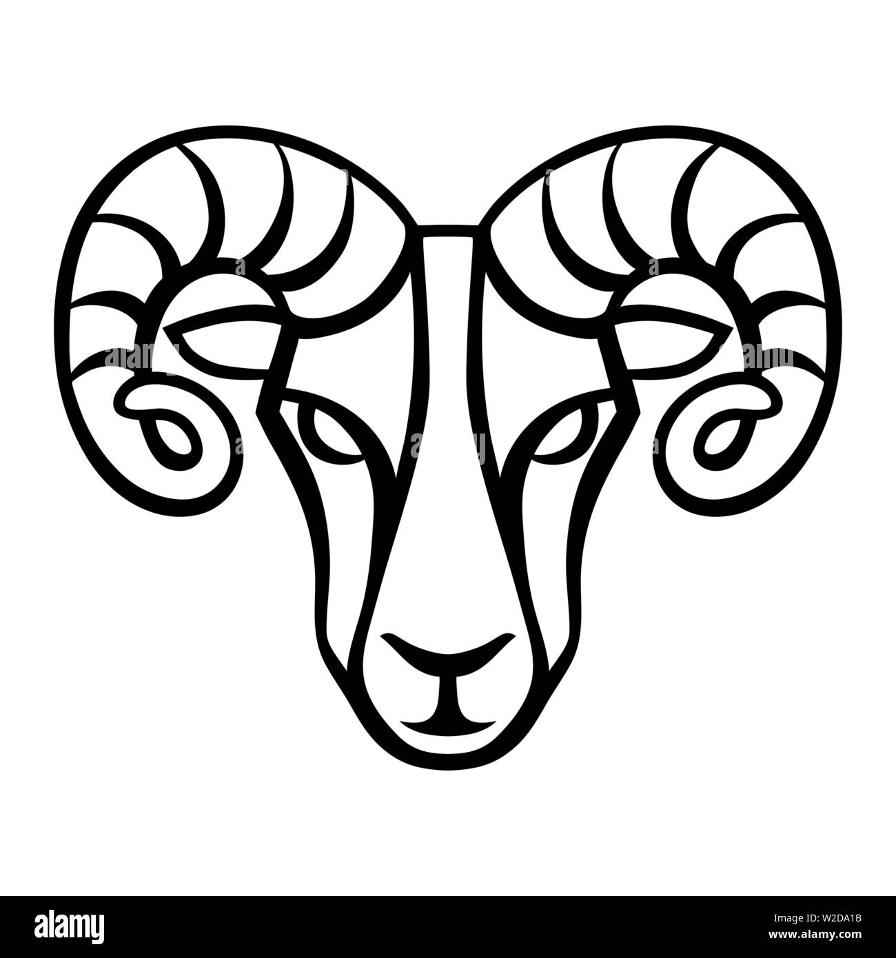 Aries zodiac sign, golden horoscope symbol Stock Vector Image & Art - Alamy
