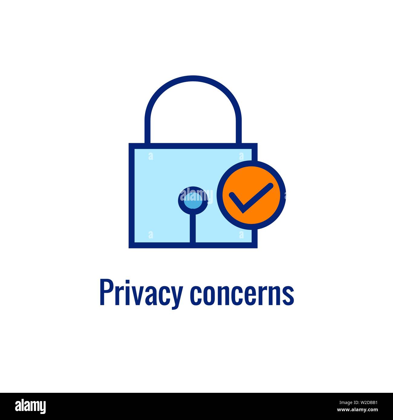 Email Marketing Rules & Regulations Icon with Email Privacy Rule Idea ...