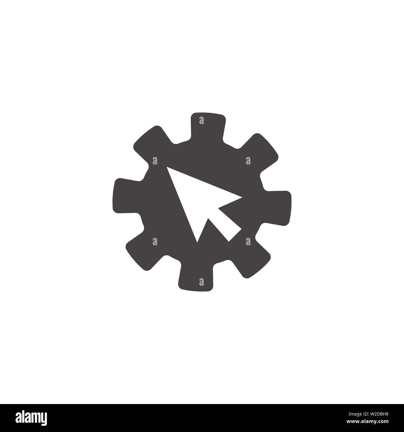Website clicks icon ; pointer icon - unscrupulously acquiring website clicks Stock Vector