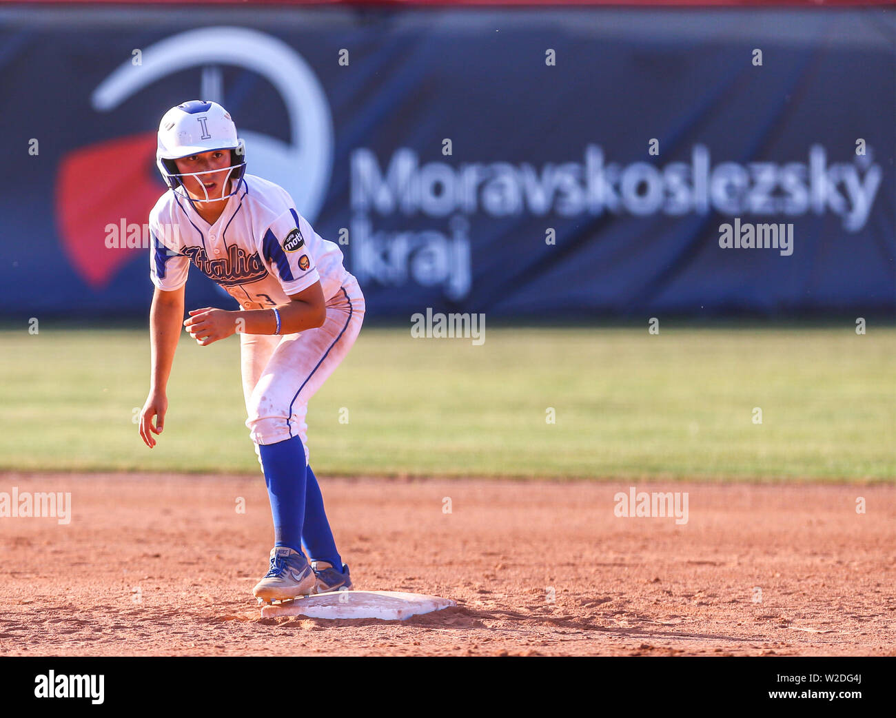 Italy National softball team player ALESSANDRA ROTONDI in action during the  Women´s European Championship 2019 match Italy vs. Netherlands in Ostrava,  Czech Republic, July 6, 2019. (CTK Photo/Vladimir Prycek Stock Photo - Alamy