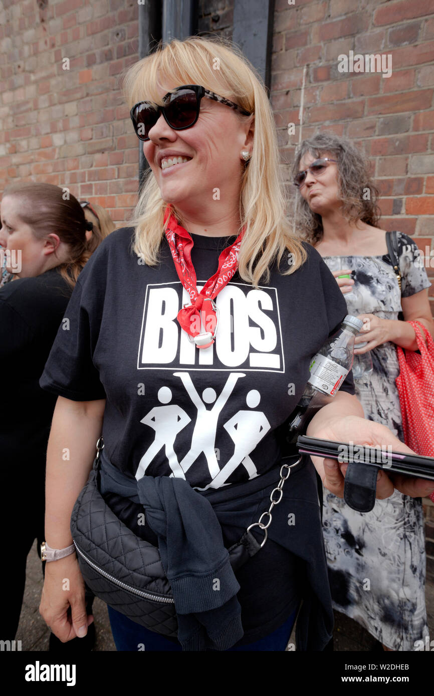 Bros fans outside the Academy Brixton Stock Photo