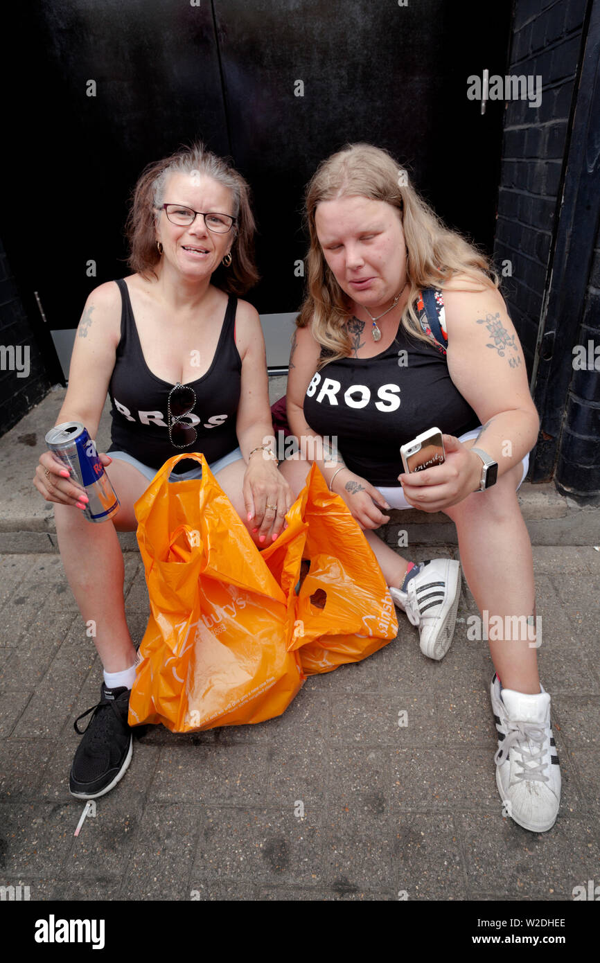 Bros fans outside the Academy Brixton Stock Photo