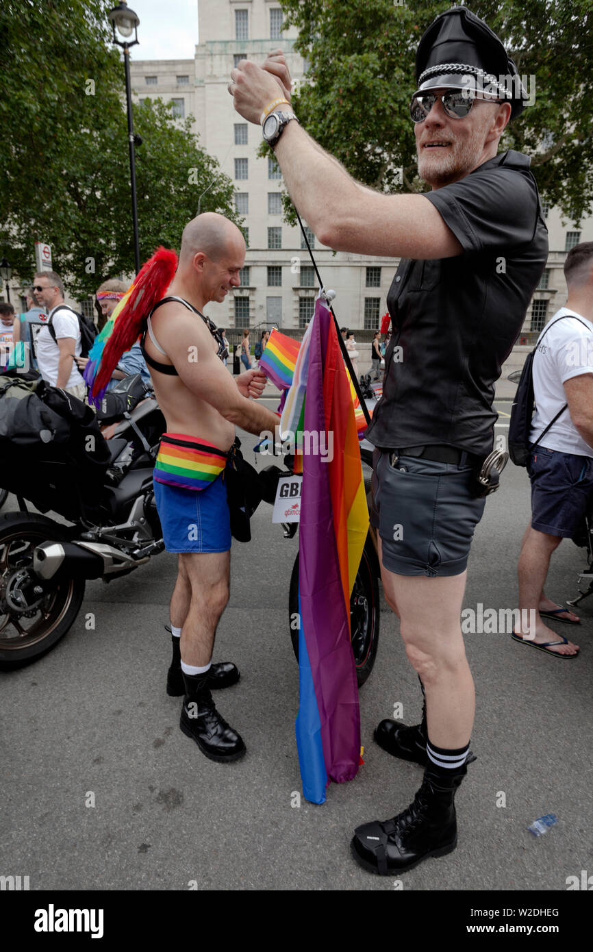 Gay Bikers motorcycle Club at Pride London Stock Photo