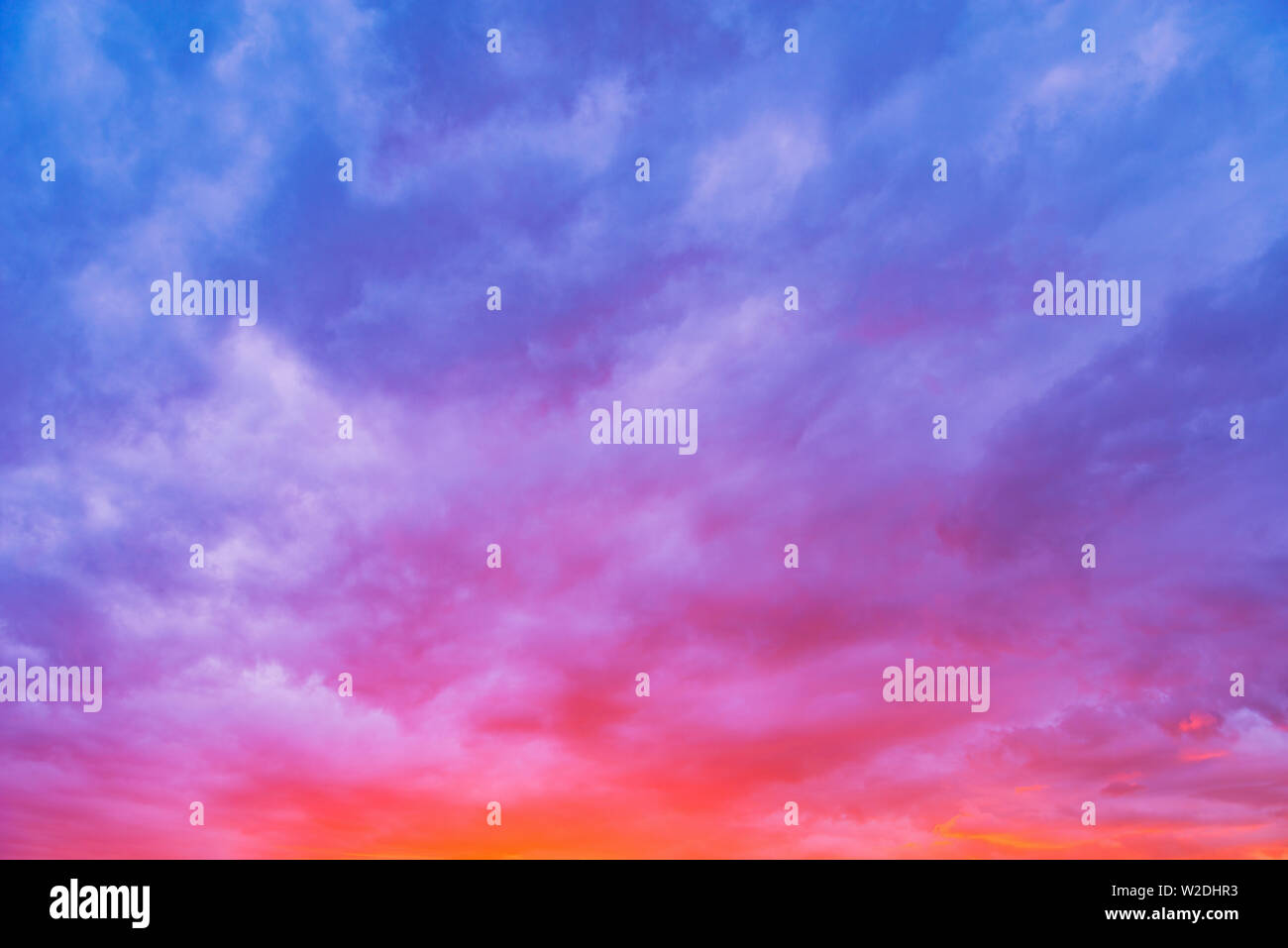 Amazing cloudscape on the sky at sunset time after rain Stock Photo - Alamy