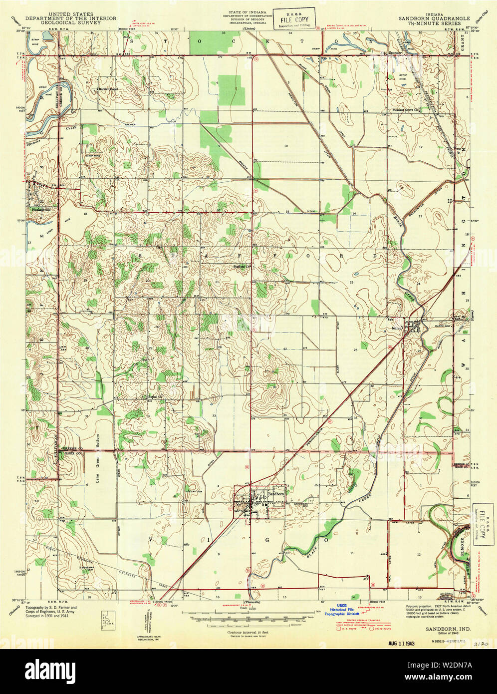 Map of sandborn hires stock photography and images Alamy