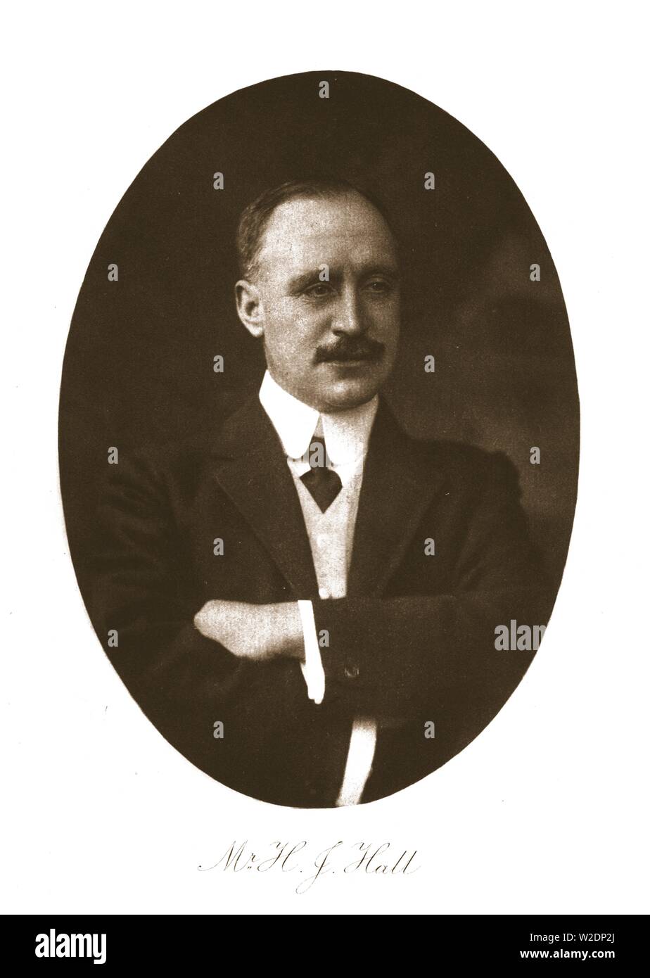 'Mr. H.J. Hall', 1911. Creator: Unknown. Stock Photo