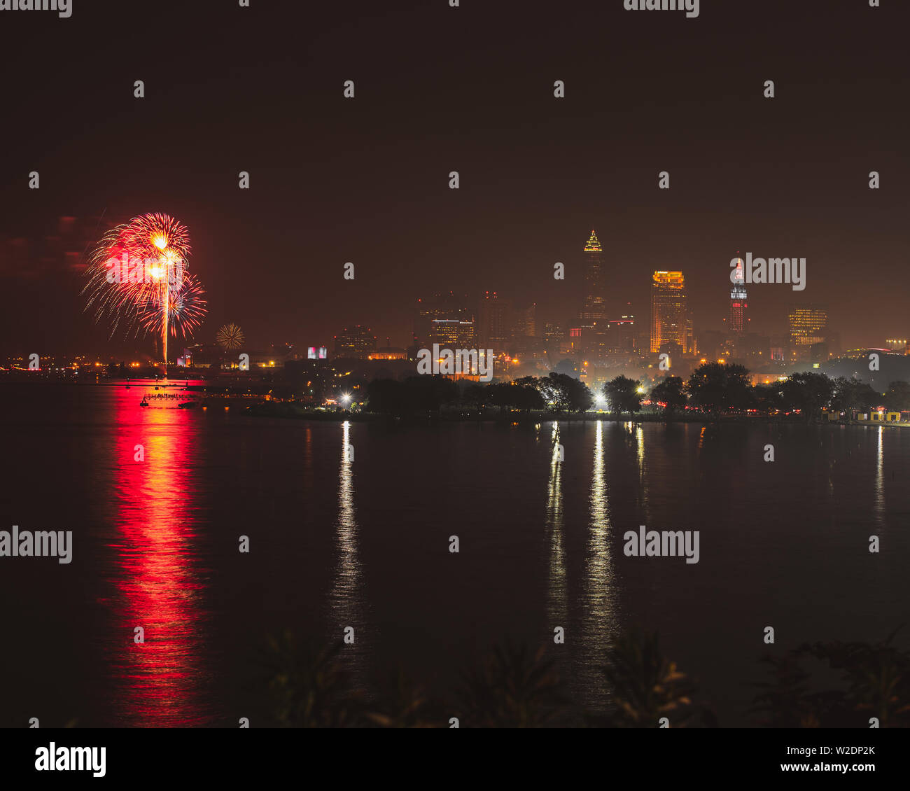 Cleveland 4th of July Fireworks Stock Photo Alamy