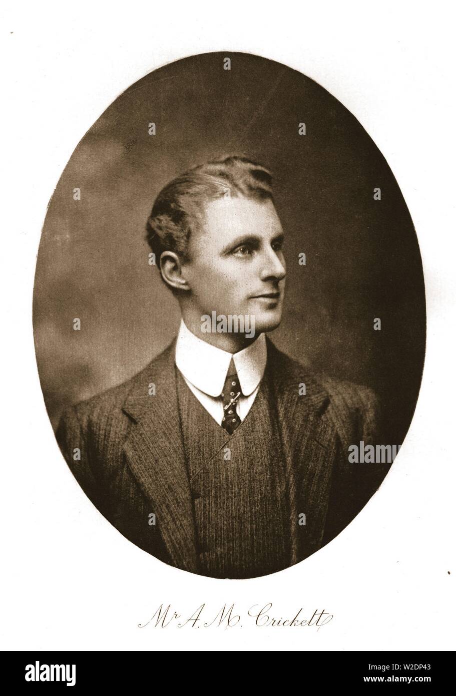 Mr A M Crickett, 1911.  Creator: Unknown. Stock Photo