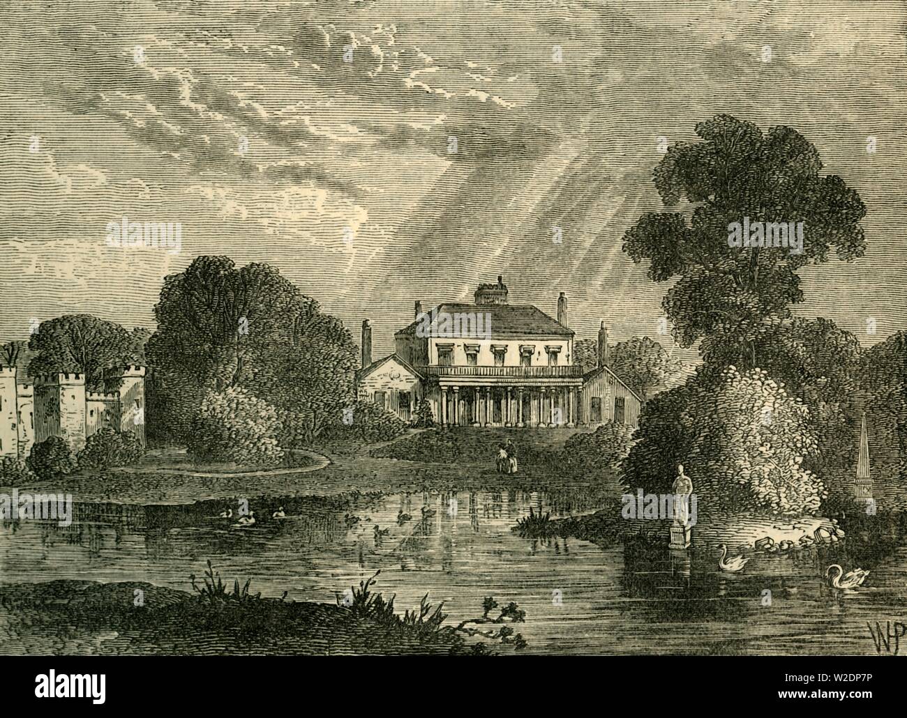 'The Pavilion, Hans Place, in 1800', (c1876). Creator: Unknown. Stock Photo