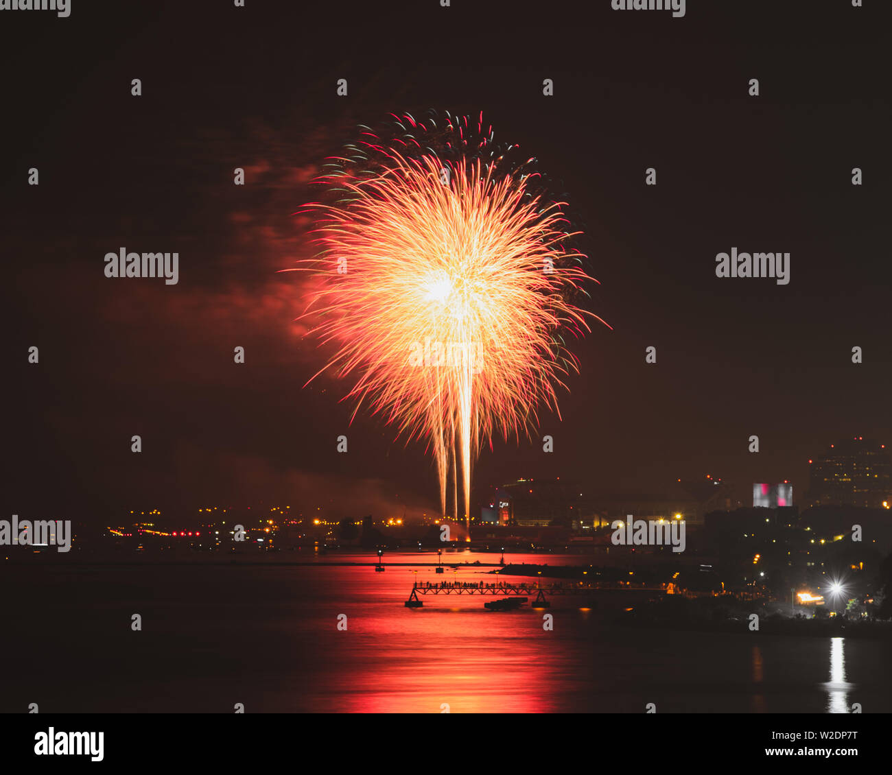 Cleveland 4th of July Fireworks Stock Photo Alamy