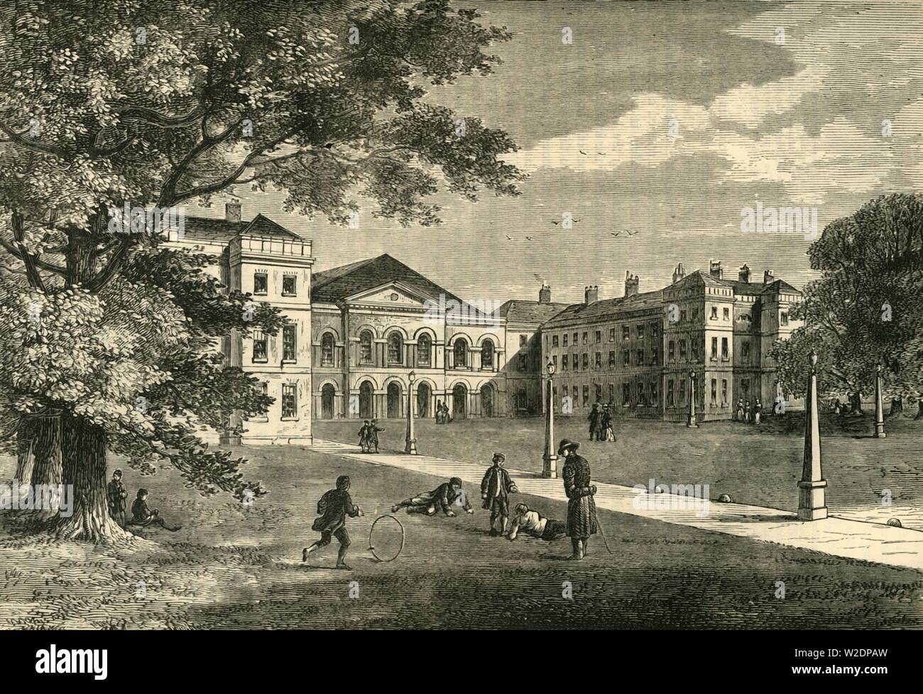 'Front of the Foundling Hospital', c1876. Creator: Unknown. Stock Photo